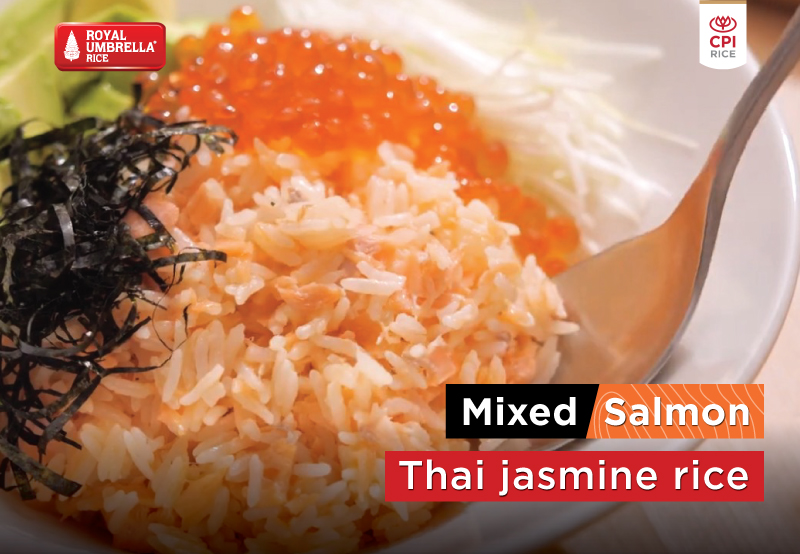 Mixed Salmon Thai jasmine rice Rice