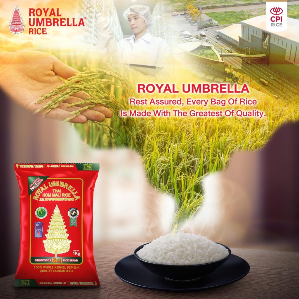 Royal Umbrella  the premium selected Thai jasmine rice for everyone